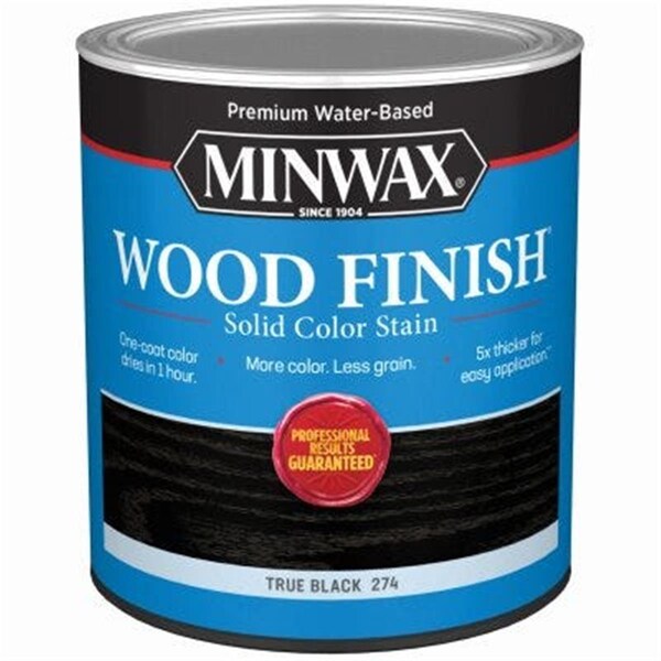 Homepage 1 qt. Wood Finish Stain, Water-Based, Solid Color - True Black HO3852469 - main